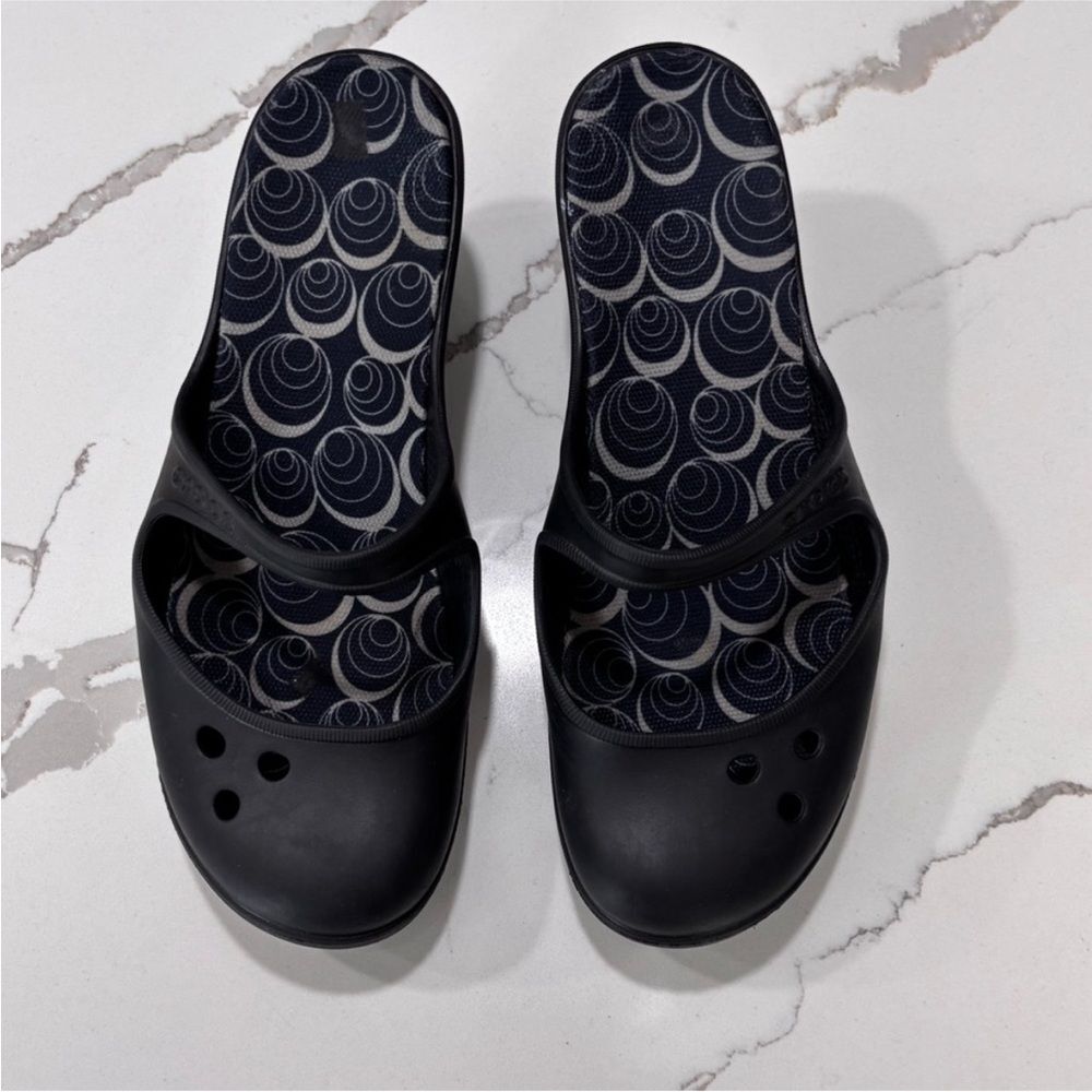 CROCS Black Women's Mules & Clogs - Picture 6 of 9